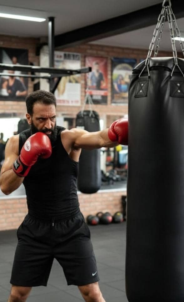 دکتر سید امیر حسینی در باشگاه بوکس