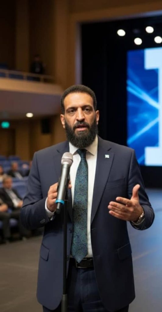 دکتر سید امیر حسینی در حال سخنرانی در یک سمینار