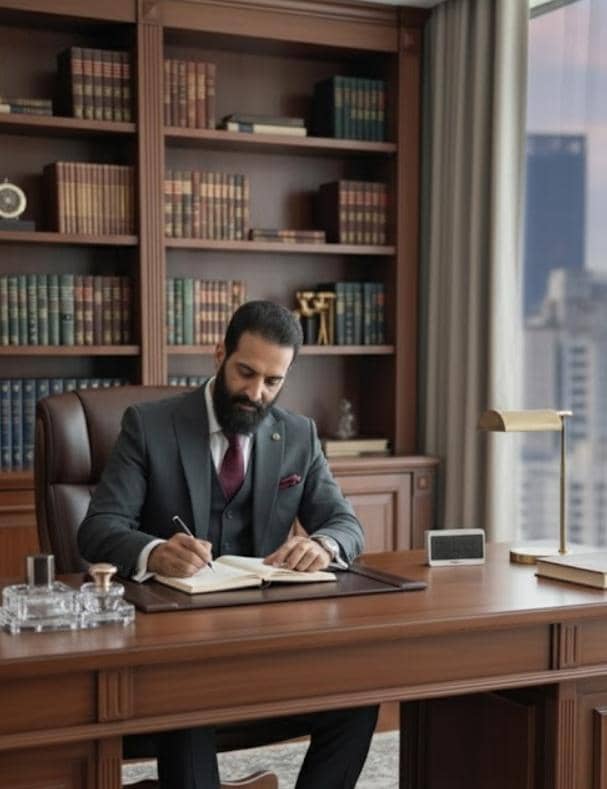 دکتر سید امیر حسینی در دفتر کار